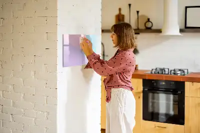 Popisovatelná magnetická tabule s pastelovým vzorem
