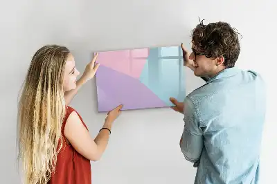 Popisovatelná magnetická tabule s pastelovým vzorem
