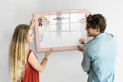 Květinový plánovač popisovatelná magnetická tabule