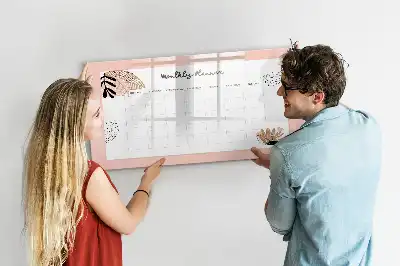 Květinový plánovač popisovatelná magnetická tabule