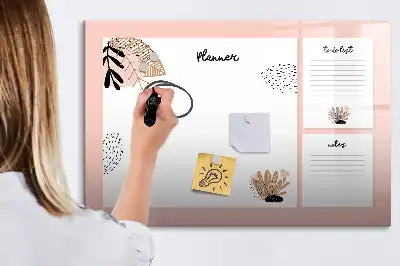 Magnetická kreslící tabule poznámky do plánovače