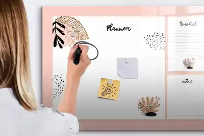 Magnetická kreslící tabule poznámky do plánovače