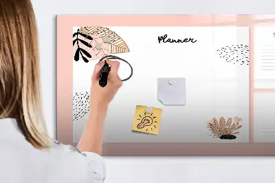 Magnetická kreslící tabule poznámky do plánovače