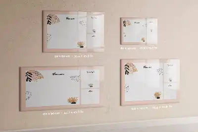 Magnetická kreslící tabule poznámky do plánovače