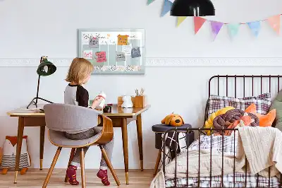 Popisovatelná magnetická tabule týdenní harmonogram