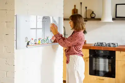 Magnetická kreslící tabule týdenní plánovač