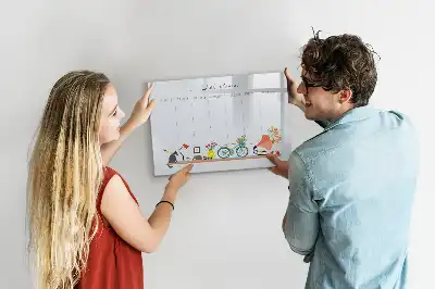Magnetická kreslící tabule týdenní plánovač