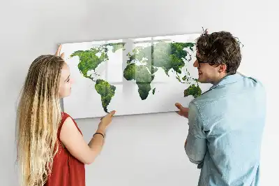 Ekologická mapa světa popisovatelná magnetická tabule