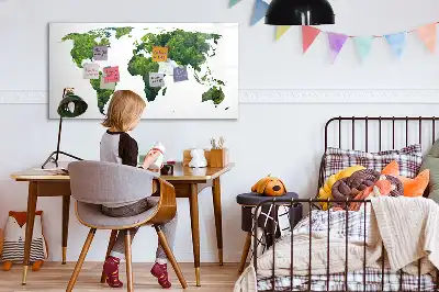Ekologická mapa světa popisovatelná magnetická tabule