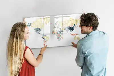 Magnetická kreslící tabule názvy zemí