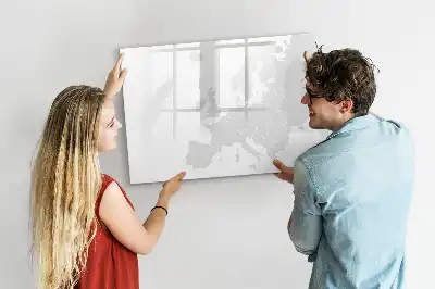 Mapa Evropy popisovatelná magnetická tabule