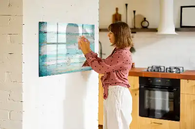 Magnetická kreslící tabule v modrém provedení