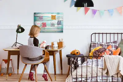 Magnetická kreslící tabule v modrém provedení