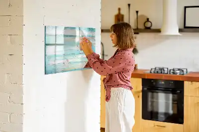 Magnetická kreslící tabule v modrém provedení