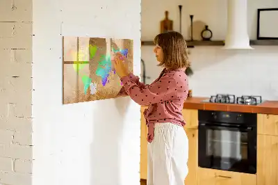 Magnetická kreslicí tabule v designu duhové mapy světa