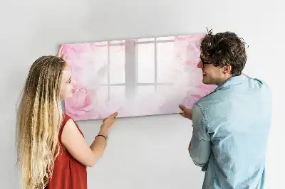 Popisovatelná magnetická tabule obrázek s motivem abstrakce růží