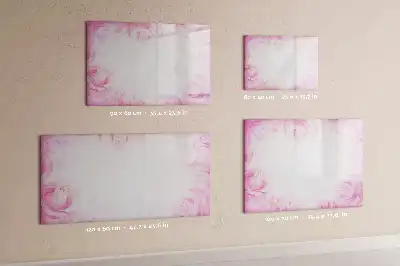 Popisovatelná magnetická tabule obrázek s motivem abstrakce růží