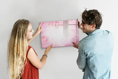Popisovatelná magnetická tabule obrázek s motivem abstrakce růží