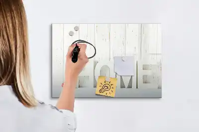 Magnetická kreslící tabule nápis Domov