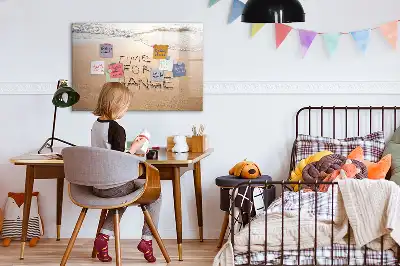 Popisovatelná magnetická tabule s motivem citátu na pláži
