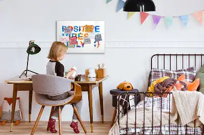 Popisovatelná magnetická tabule s motivem pozitivního citátu