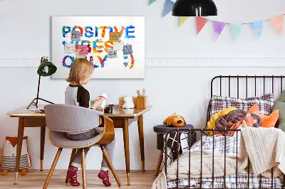 Popisovatelná magnetická tabule s motivem pozitivního citátu