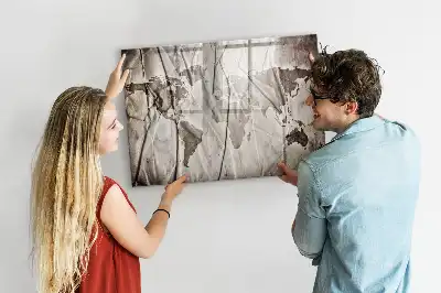 Magnetická kreslící tabule se vzorem mapy světa
