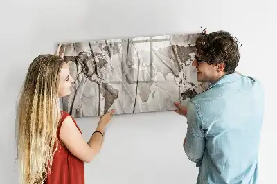 Magnetická kreslící tabule se vzorem mapy světa
