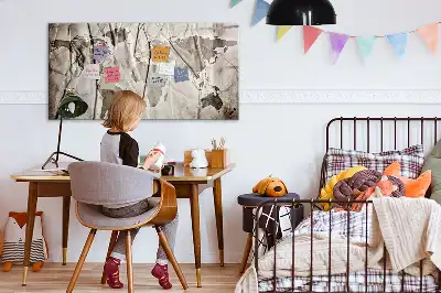 Magnetická kreslící tabule se vzorem mapy světa