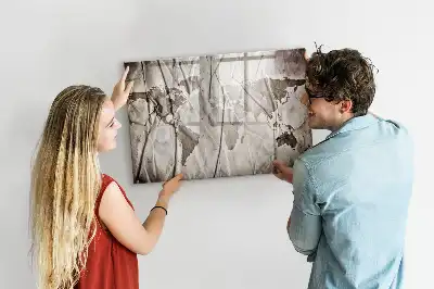 Magnetická kreslící tabule se vzorem mapy světa