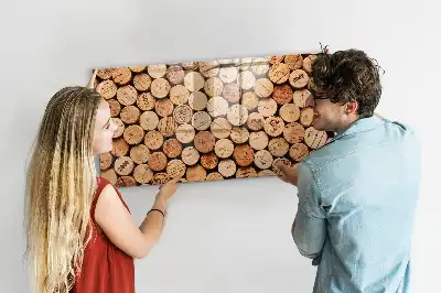 Dřevěné vinné zátky magnetická kreslící tabule