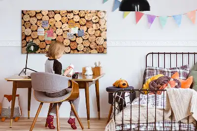 Dřevěné vinné zátky magnetická kreslící tabule