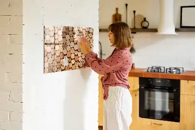 Dřevěné vinné zátky magnetická kreslící tabule