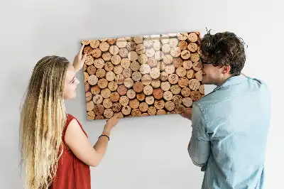 Dřevěné vinné zátky magnetická kreslící tabule