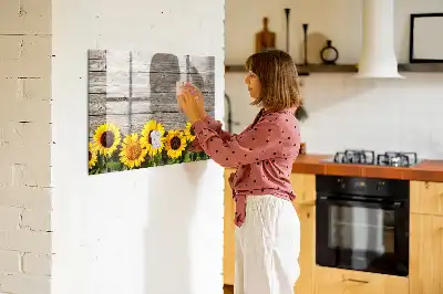 Popisovatelná magnetická tabule se vzorem slunečnice
