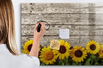 Popisovatelná magnetická tabule se vzorem slunečnice