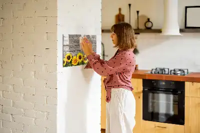 Popisovatelná magnetická tabule se vzorem slunečnice