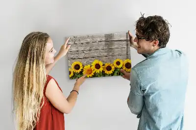 Popisovatelná magnetická tabule se vzorem slunečnice