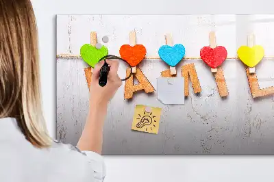 Magnetická kreslící tabule v designu nápisu Rodina