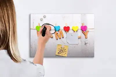 Magnetická kreslící tabule v designu nápisu Rodina