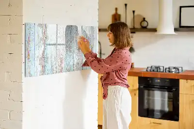 Magnetická kreslící tabule v pastelovém dřevěném provedení