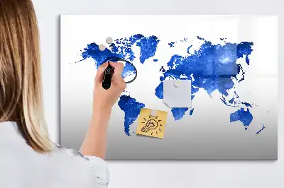 Magnetická kreslící tabule v motivu vesmírné mapy světa