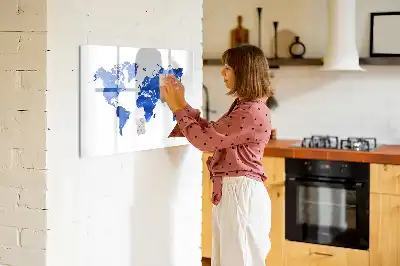 Magnetická kreslící tabule v motivu vesmírné mapy světa