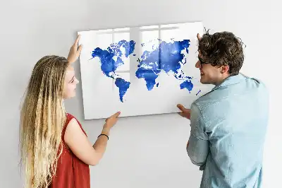 Magnetická kreslící tabule v motivu vesmírné mapy světa