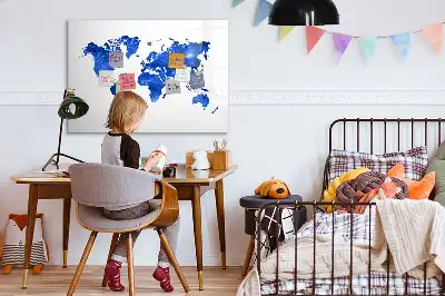 Magnetická kreslící tabule v motivu vesmírné mapy světa