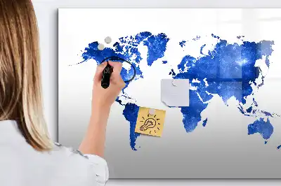 Magnetická kreslící tabule v motivu vesmírné mapy světa