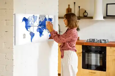 Magnetická kreslící tabule v motivu vesmírné mapy světa