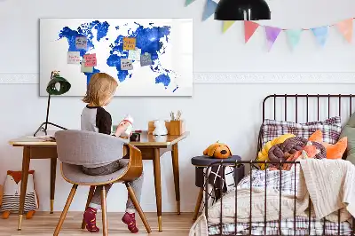 Magnetická kreslící tabule v motivu vesmírné mapy světa