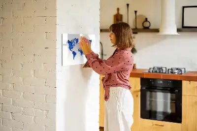 Magnetická kreslící tabule v motivu vesmírné mapy světa