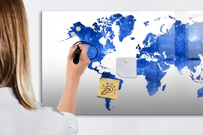 Magnetická kreslící tabule v motivu vesmírné mapy světa